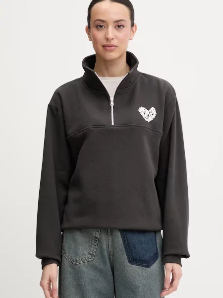 Rip Curl mikina s bavlnou RC HEART černá