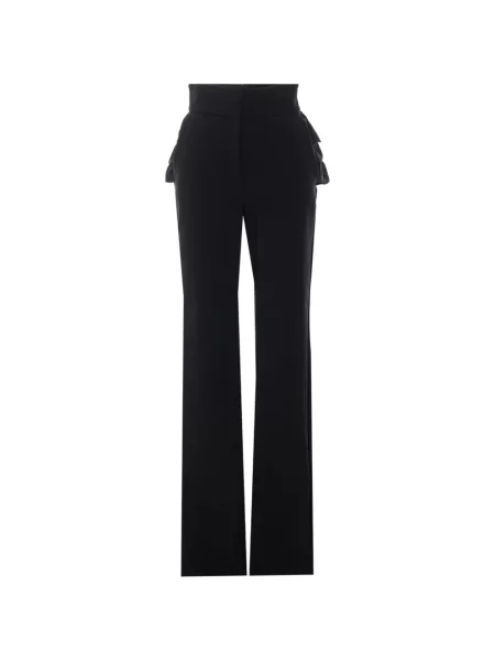 Pantaloni Elisabetta Franchi cu volane negru