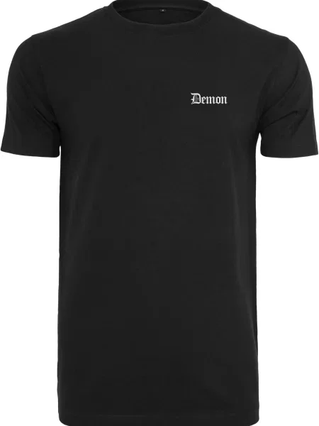 Mister Tee Tricou gri amestecat negru