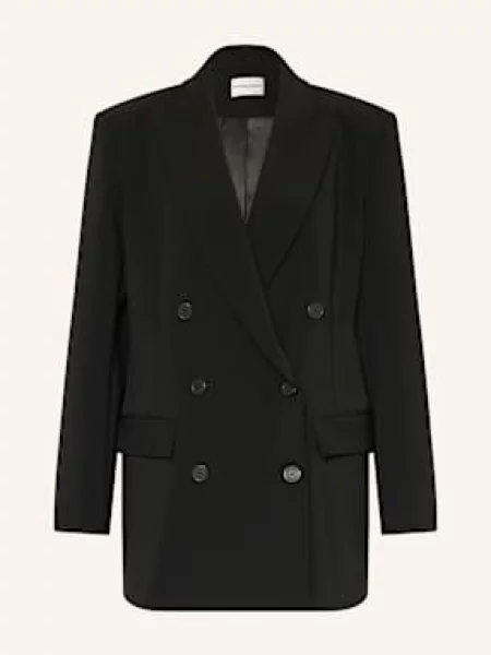 Claudie Pierlot Długi Blezer schwarz czarna