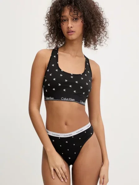 Calvin Klein Underwear podprsenka s bavlnou černá