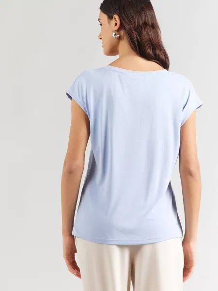Vero Moda Tricou Filli celest albastru