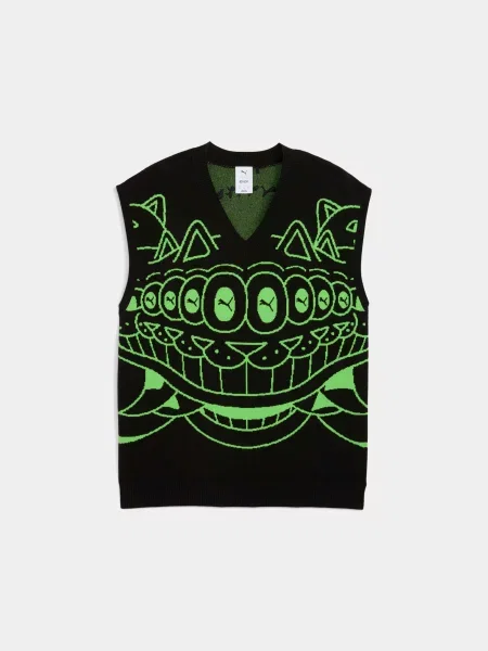 Жилет PUMA x Ripndip Knitted Vest комбінований верх чорний