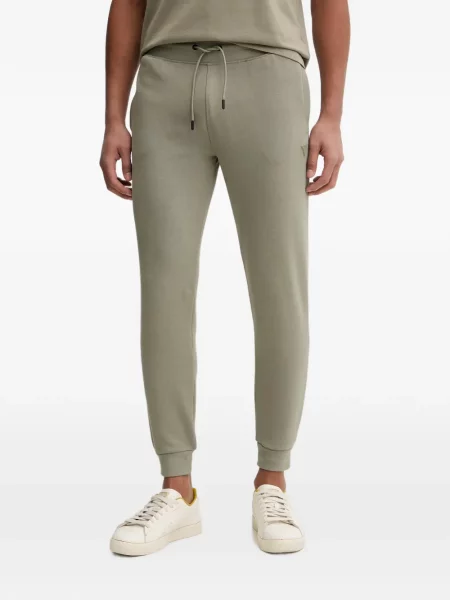 Pantaloni Guess alergare cu autograf cu cordon verde