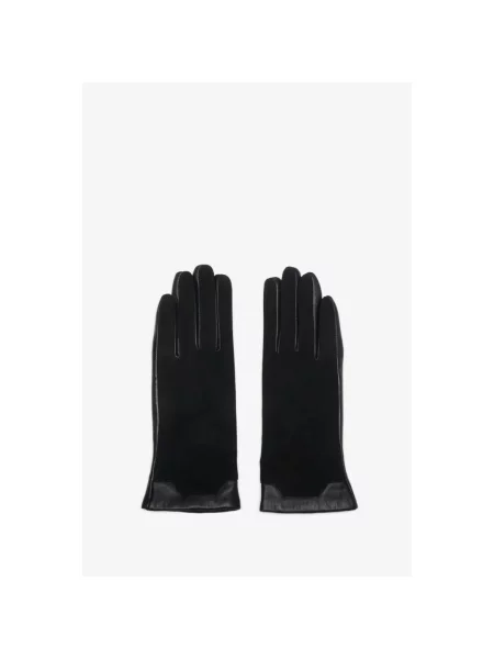 Кожаные перчатки Estro черные