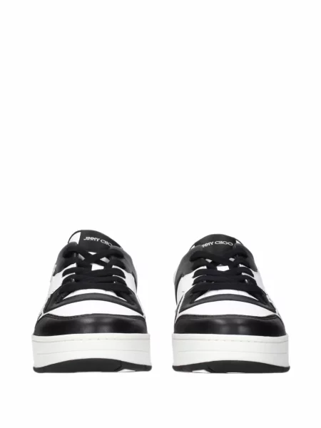 Sneakerși Jimmy Choo cu broderie negru