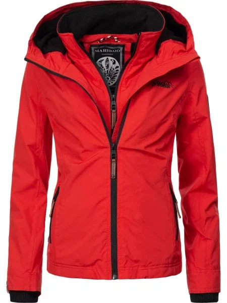 MARIKOO Funkcionalna jakna Erdbeere svetlo rdeča črna