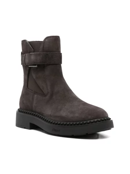 Buty do kostki Ash skórzane brązowe