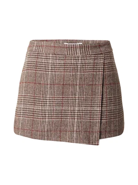 ABOUT YOU Fustă Jana maro deschis / roșu bordeaux / negru alb