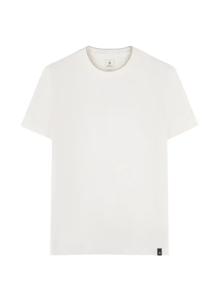 Tricou Boggi Milano de mătase alb