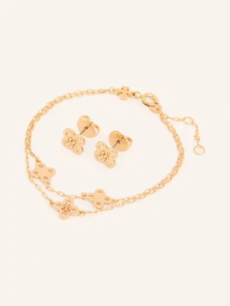 Kolczyki Tory Burch żółte