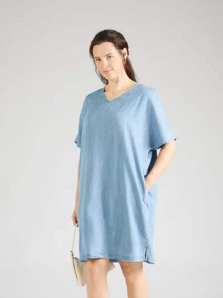 ONLY Carmakoma Šaty CARNOA denim modrá