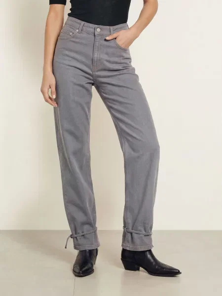 Inwear Široké Džíny Harukiiw medium grey wash denim šedé