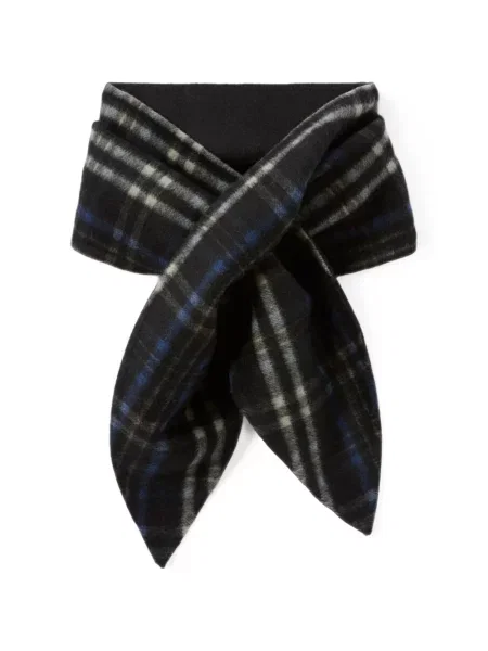 Reversibil fular Claudie Pierlot în carouri negru