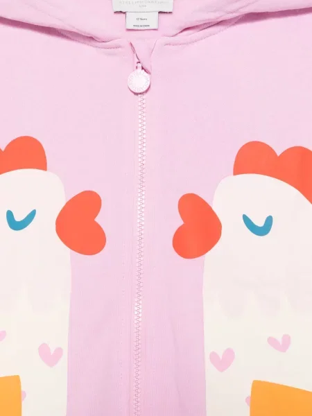 Bluza z kapturem dziecięca Stella Mccartney różowa