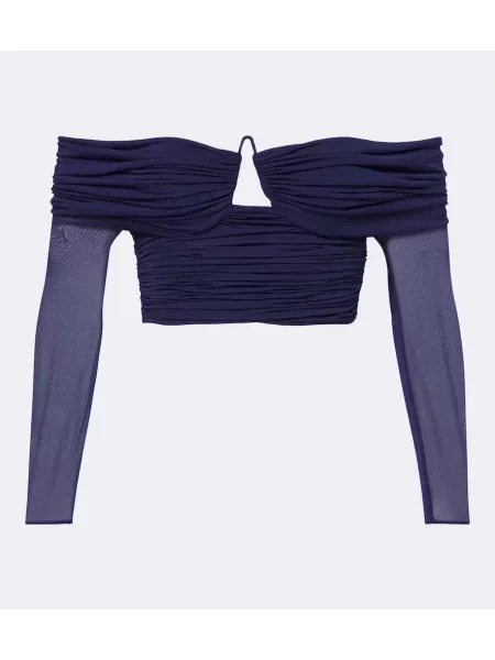 Top Christopher Esber drapat albastru