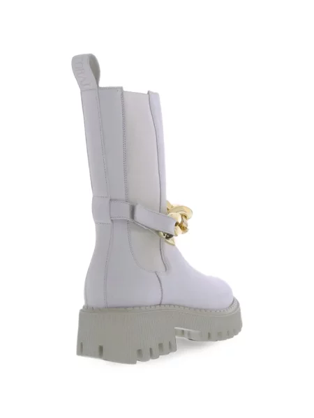 Lung botine chelsea Toral Shoes alb