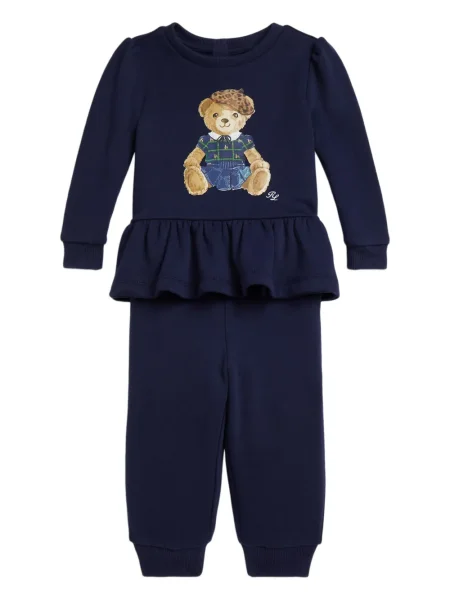 Komplet dresowy dziecięcy Polo Ralph Lauren niebieski