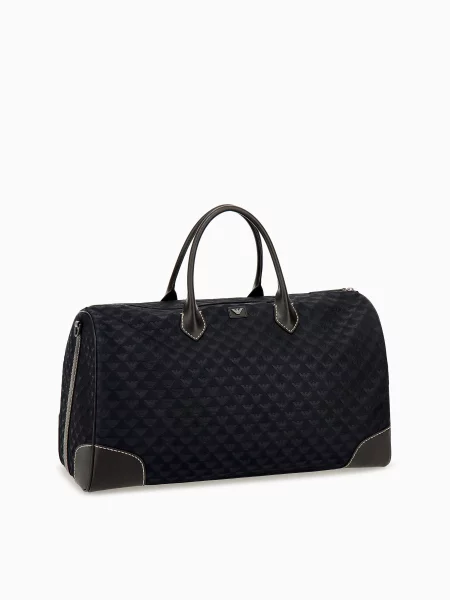 Кожаная сумка Emporio Armani синяя