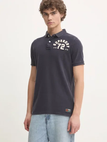 Polo Superdry retro albastru