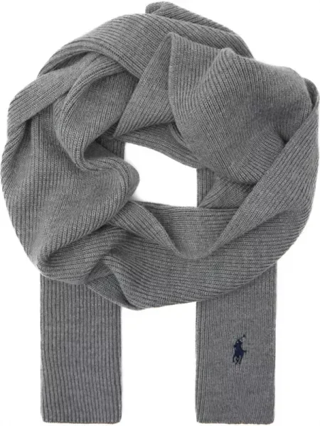 POLO RALPH LAUREN gyapjú sál szürke