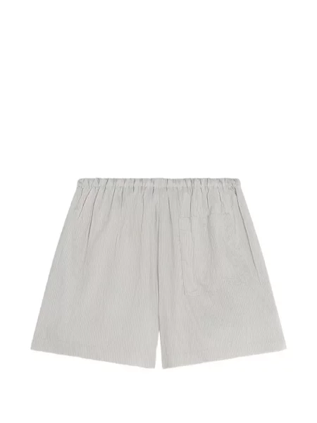 Ριγέ σορτς Maison Kitsuné γκρι