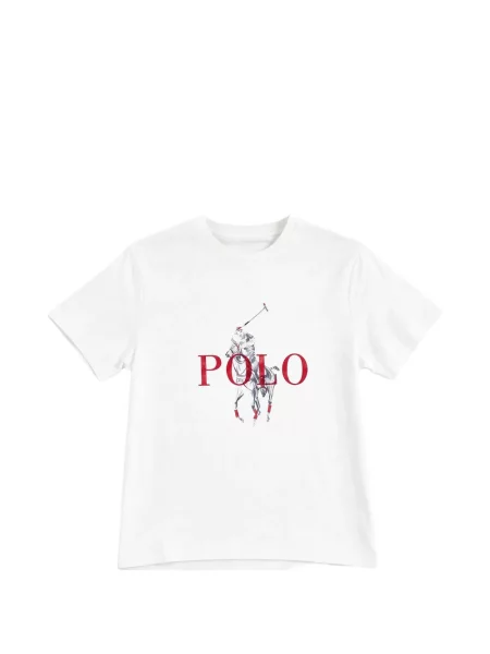Koszulka polo dziecięca Polo Ralph Lauren biała