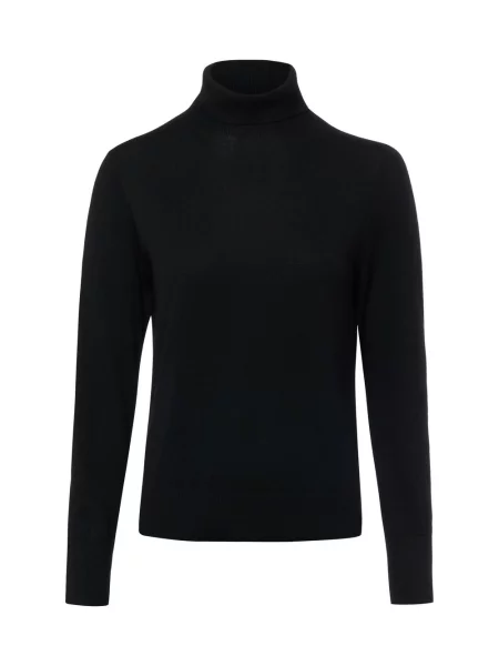 S.Oliver BLACK LABEL bluzka z golfem z domieszką wełny Kobiety 36 czarny