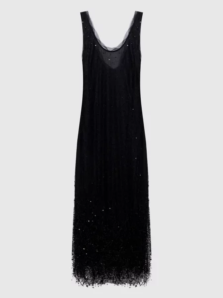 Сукня Irisa з паєтками та бісером Simkhai чорна