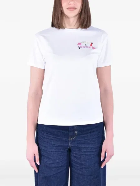Tricou Mc2 Saint Barth cu broderie alb