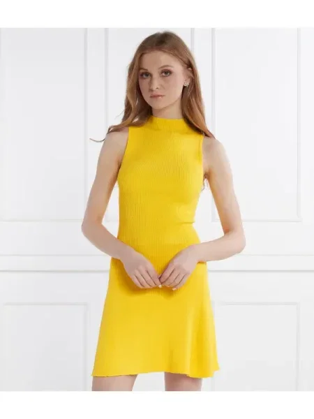 Desigual Rochie | stretch galben