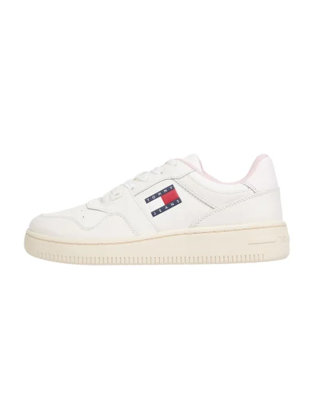 Tommy Jeans Tenisky Retro Basket Ess Meg námořnická modř / červená bílá