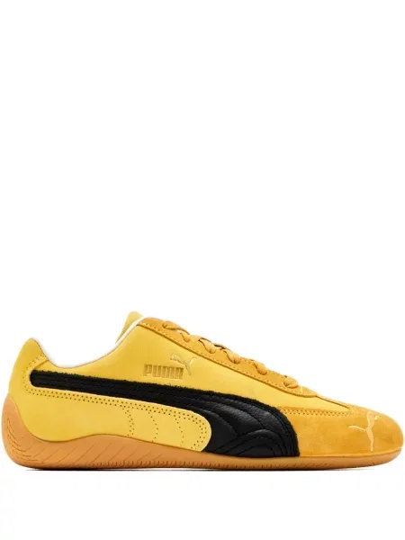 Sneakerși Puma Suede din piele de căprioară galben