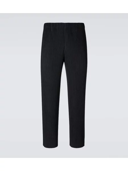 Plisované kalhoty Homme Plissé Issey Miyake černé