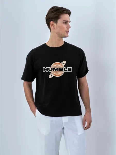 TEESHOPPEN Cămașă T-shirts negru