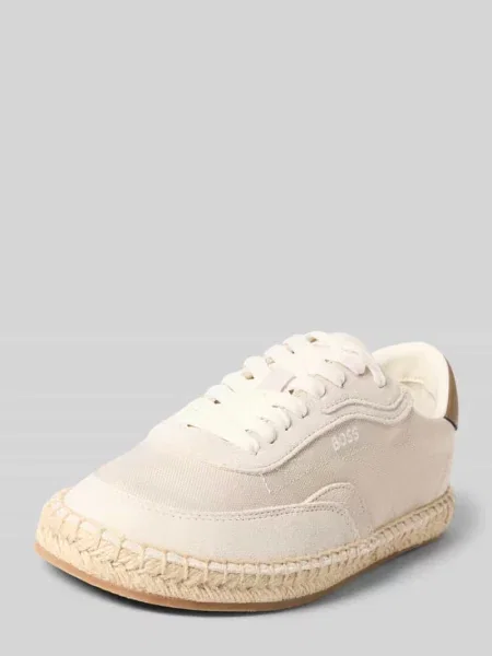 Sneakersy o niskim kroju z wyhaftowanym logo model CARLYNN' Boss białe
