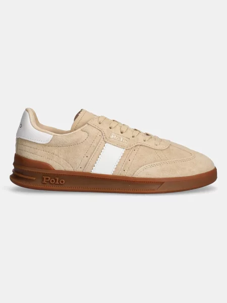 Polo Ralph Lauren sneakersy skórzane Htr Aera beżowe