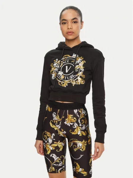 Μπλούζα Versace Jeans Couture μαύρο