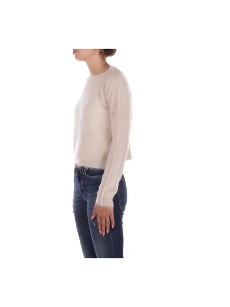 Sweter z dzianiny o kroju regular fit z dodatkiem moheru model ‘ACETO’ Max Mara Studio beżowy