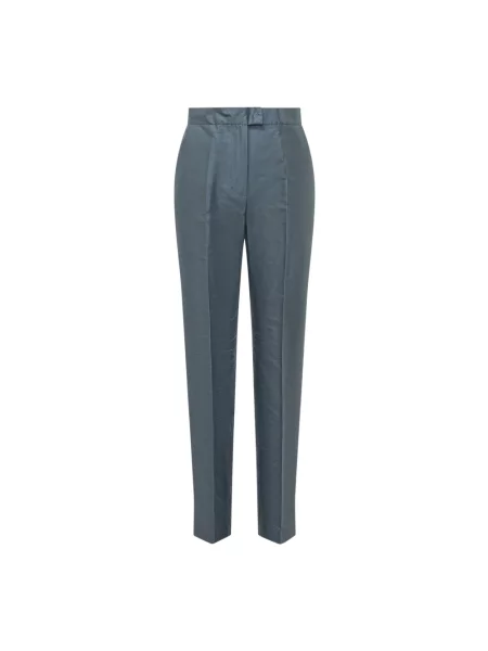 Spodnie Max Mara Studio niebieskie