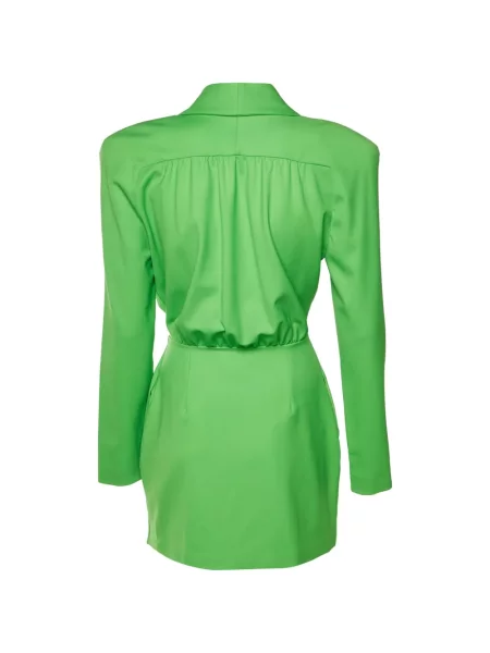 Rochie The Attico cu două rânduri de nasturi verde