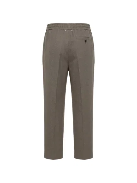Pantaloni Golden Goose cu model herringbone gri