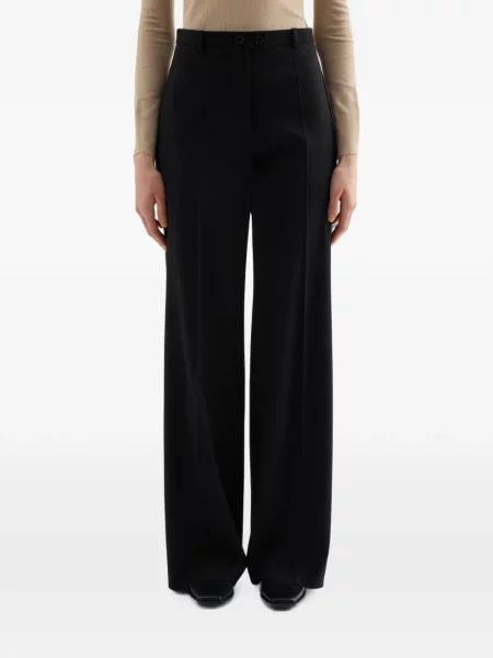 Pantaloni Jil Sander de lână negru