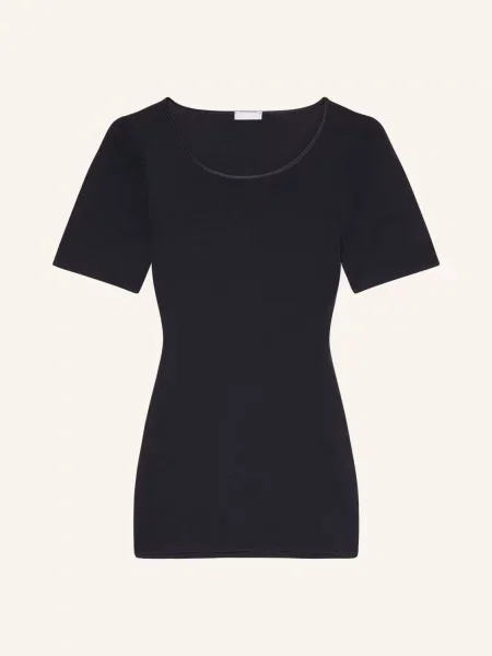 Hanro Tričko Cotton Seamless černá