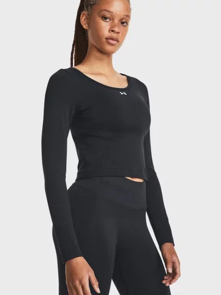 Бесшовный лонгслив Under Armour черный