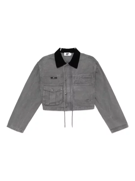 Geacă Izzue cu broderie gri