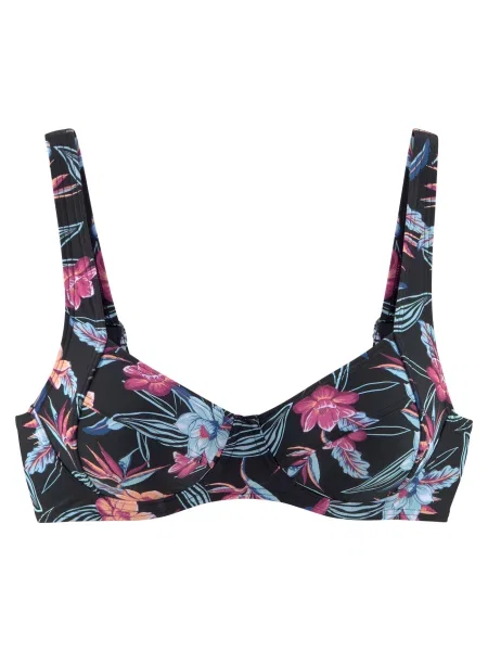KangaROOS Sutien costum de baie albastru deschis / portocaliu piersică / fucsia negru