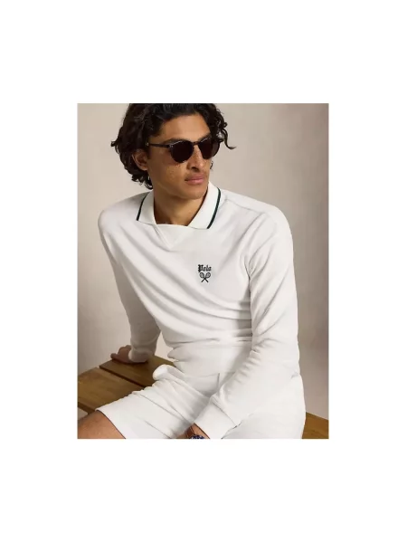 Bluza Polo Ralph Lauren frotte biała