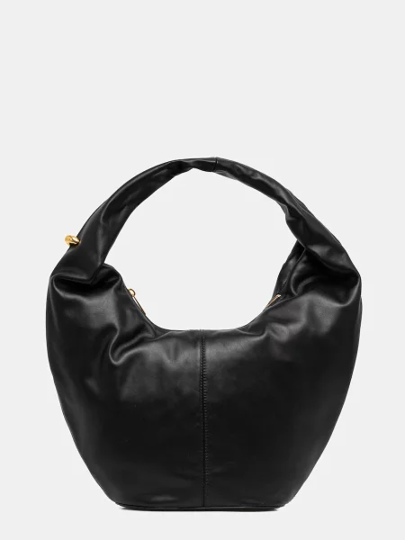 Кожена чанта Furla черно