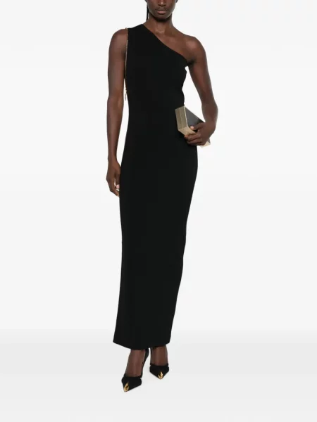 Rochie maxi Elisabetta Franchi cu un umăr gol negru